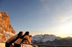 There's no better place-winter tales at the foot of the Rosengarten