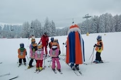 King Laurin children's ski tour in the Carezza-Karersee ski resort