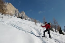 Sci alpinismo sotto il Catinaccio