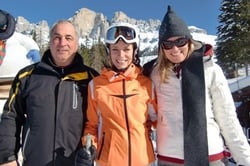 Sonja Weissensteiner zu Gast in der Skiarea Carezza - Karersee