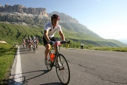 Florians Triumph bei der Maratona dles Dolomites 2010