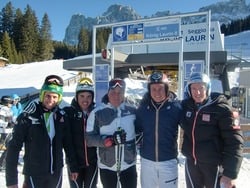 The austrian ski team was in Carezza